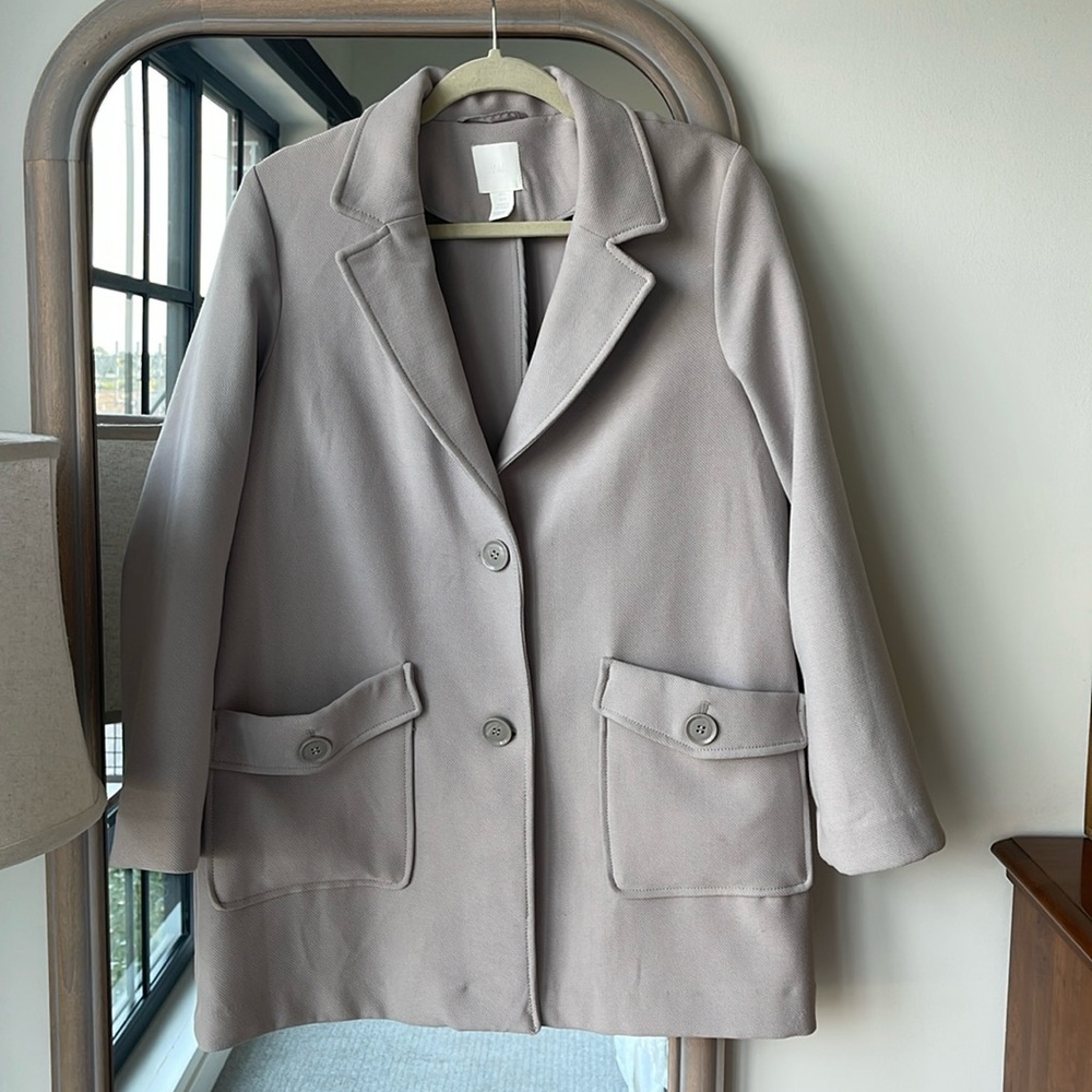 Grey Button Jacket - image 1